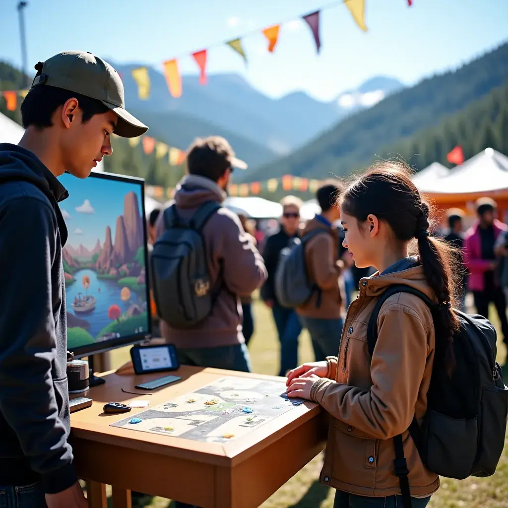 A group of diverse characters collaborating to solve a challenging puzzle, emphasizing teamwork and narrative depth.