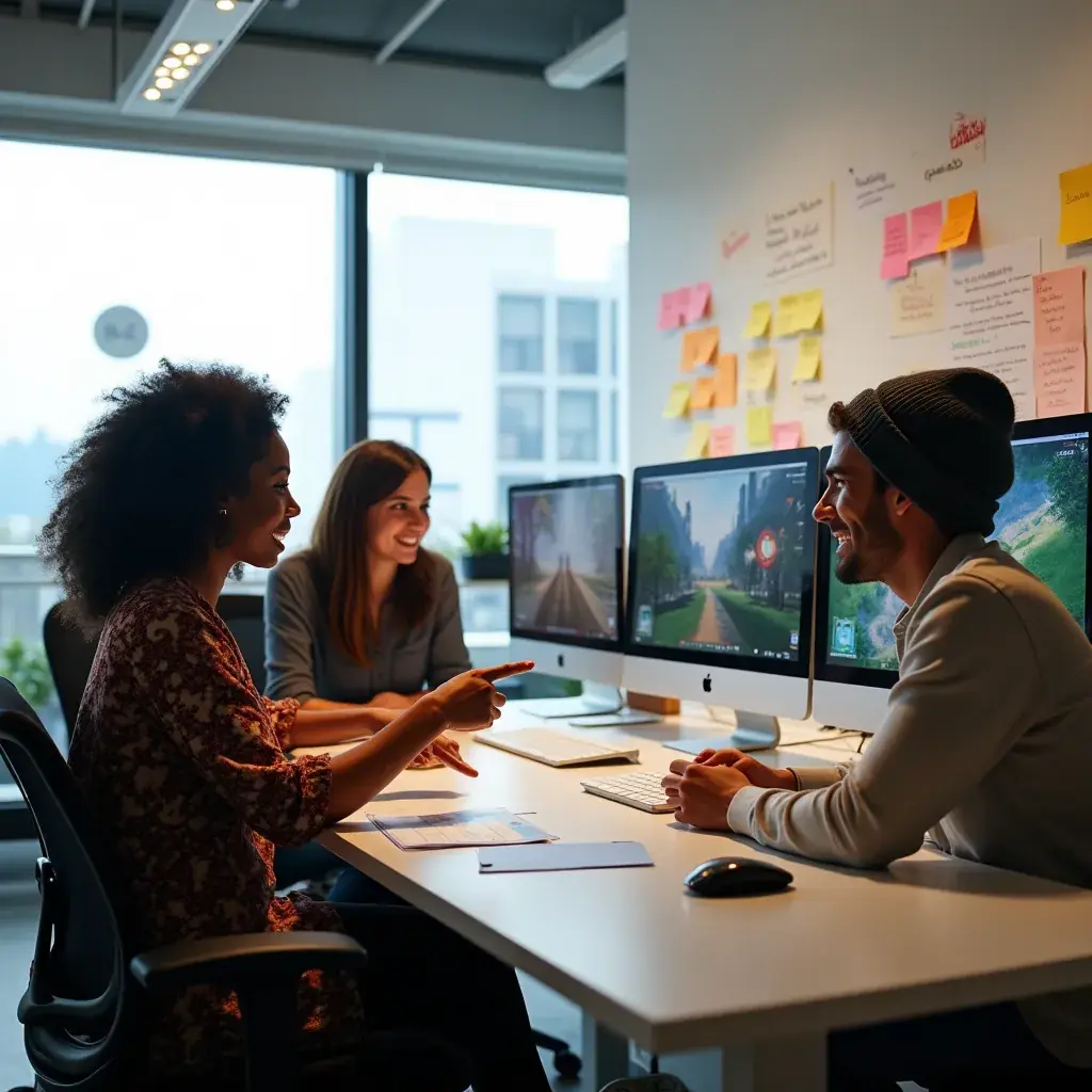 A visually striking promotional banner showcasing the game's title and a tagline about narrative-driven gameplay.